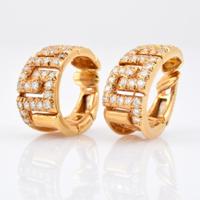 Van Cleef & Arpels 18K Gold & Diamond Earrings - Sold for $2,125 on 03-03-2018 (Lot 164).jpg